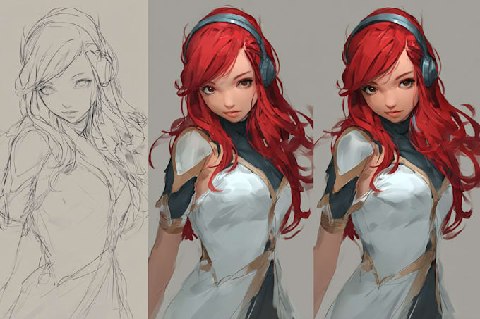 draw your favorite manga, anime or roleplaying characters