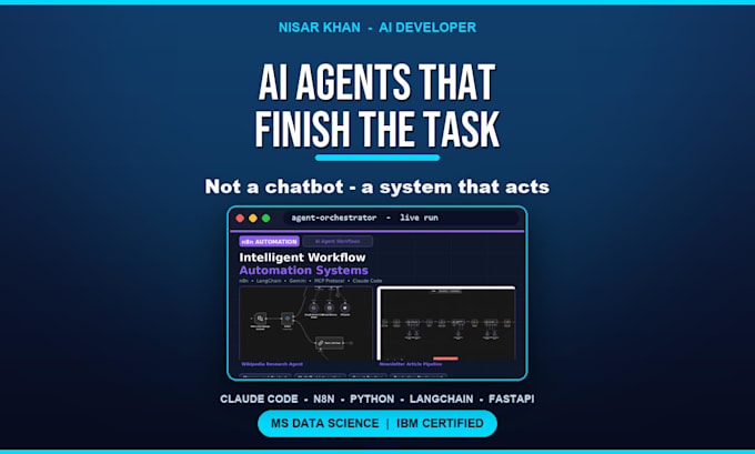 build ai agents and workflow automation with claude code