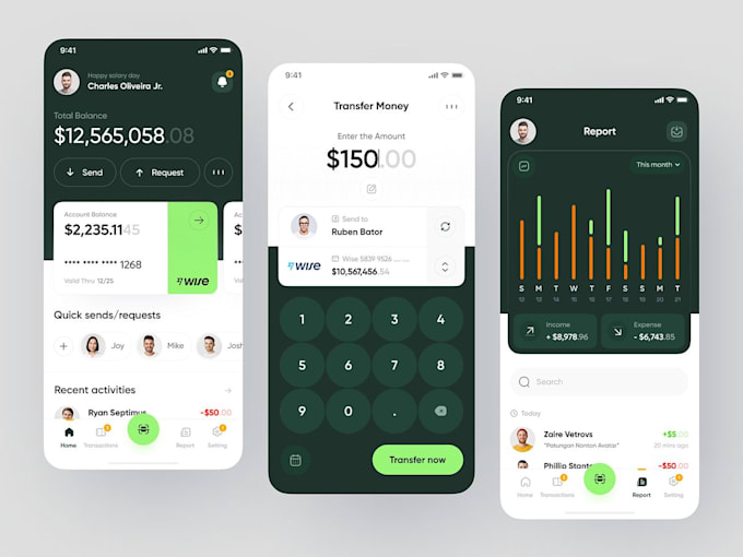 build money transfer app fintech app digital wallet app payment app banking app