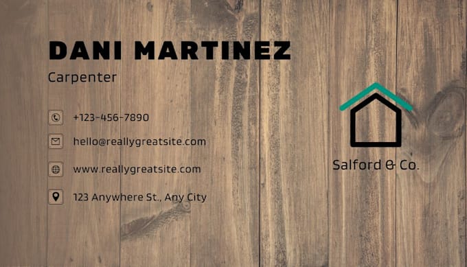 design a modern and clean business card