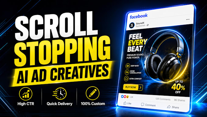 design scroll stopping ai ad creatives for facebook and instagram ads