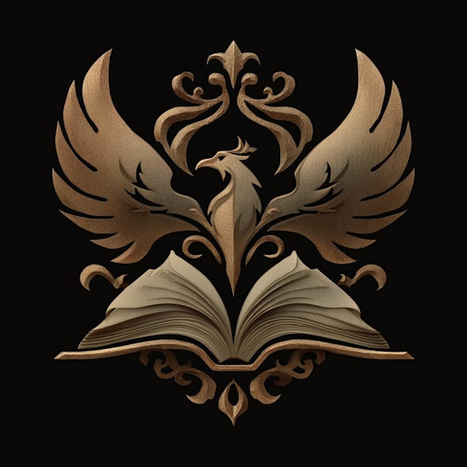 do a fantasy book novel series logo