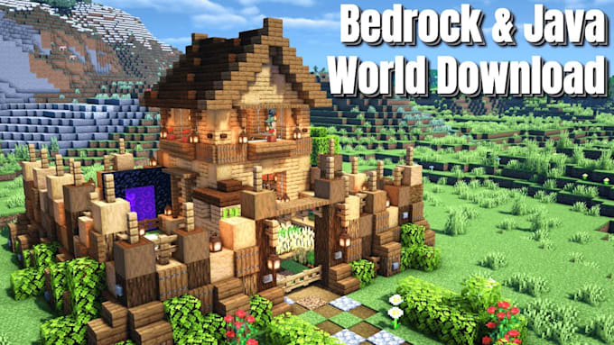 build custom minecraft maps and houses for java and bedrock