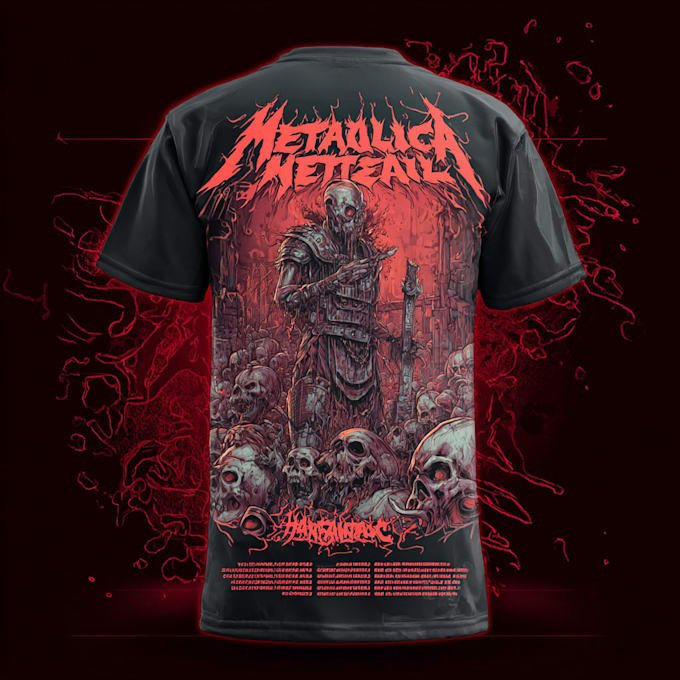 create metal, punk, hardcore, horror tshirt designs