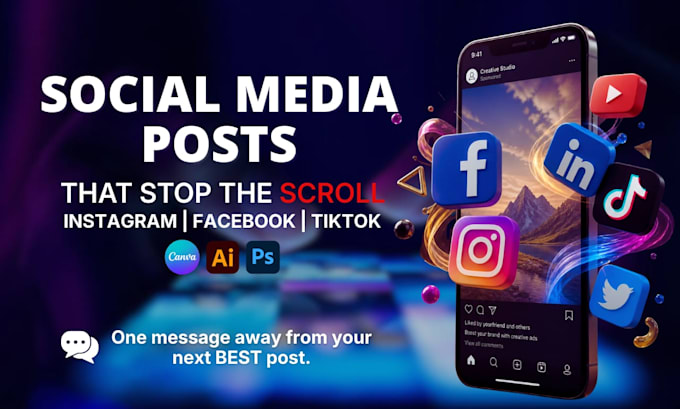 design creative instagram and facebook posts