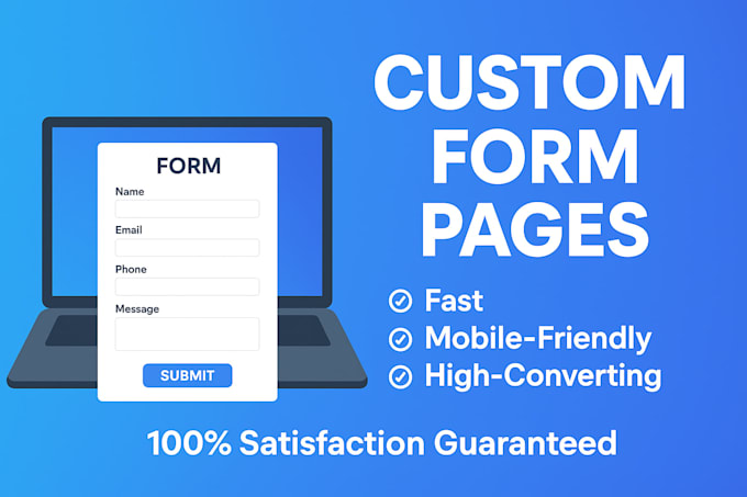 design a professional and high converting form page