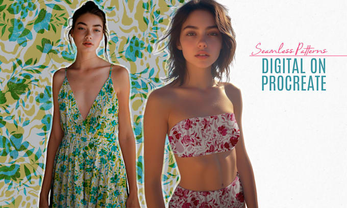create digital seamless patterns for fashion