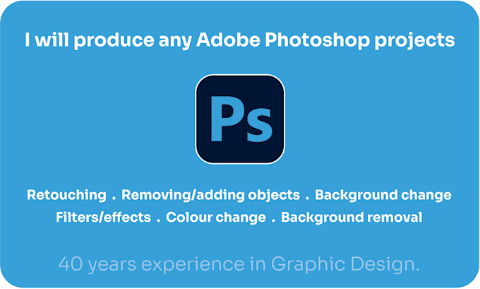 produce any adobe photoshop projects