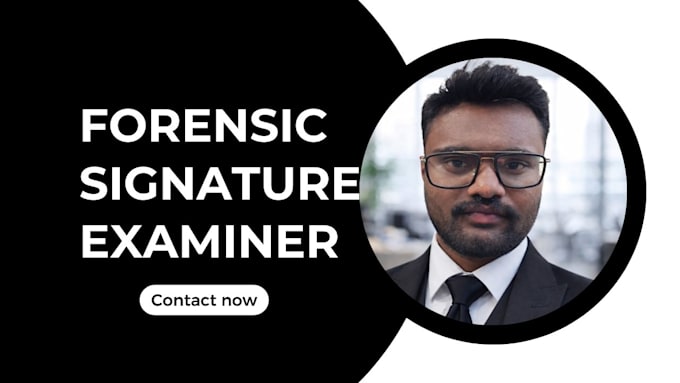 verify if a signature is real or forged with forensic analysis