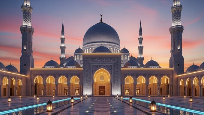 Do 3d mosque, musalla, ablution space, minbar, islamic centre design by ...