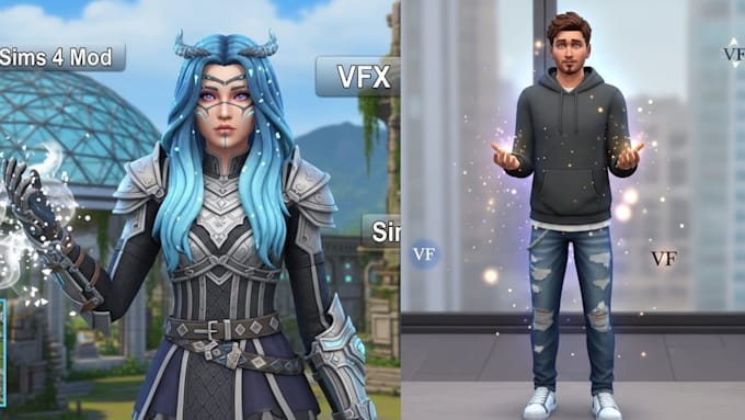 create sim 4 character, sim 4 mod, vfx, sims 4cc, game mod, ck3 mod, build