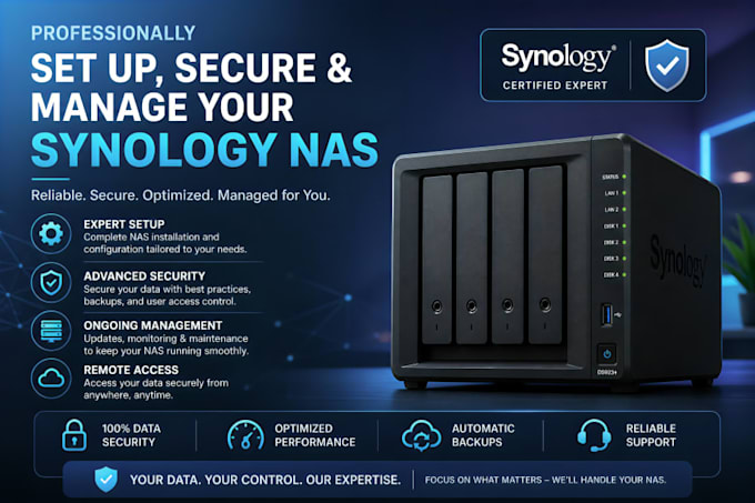 professionally set up, secure and manage your synology nas with expert support
