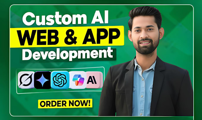develop custom ai website, web application, and mobile app
