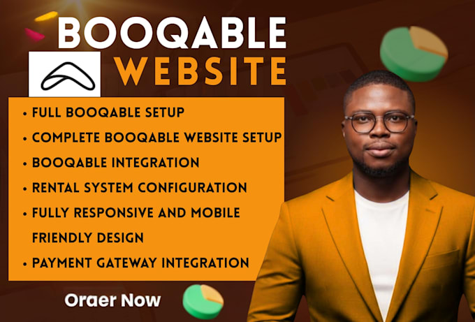 set up a professional booqable rental website with booking system