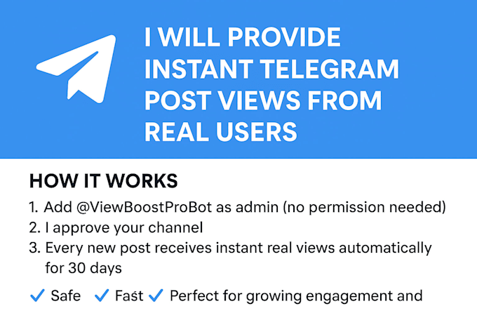 boost your telegram channel with instant views from real users