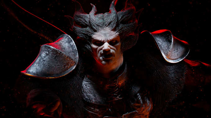 make 3d character model for film