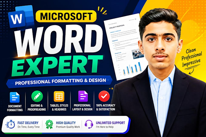 format, edit and design microsoft word documents