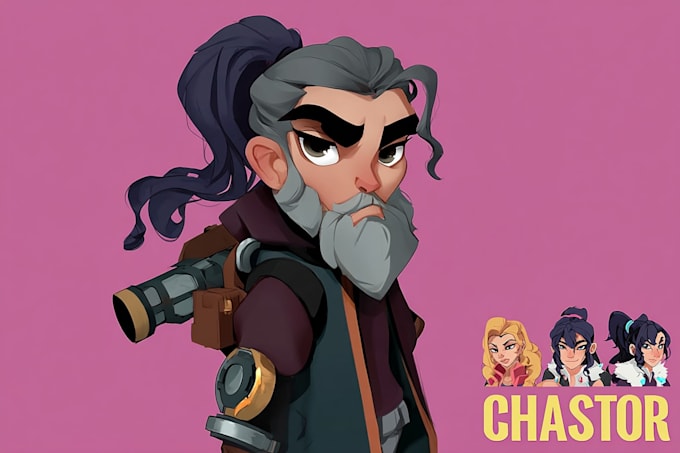 draw 2d game character or 2d game character