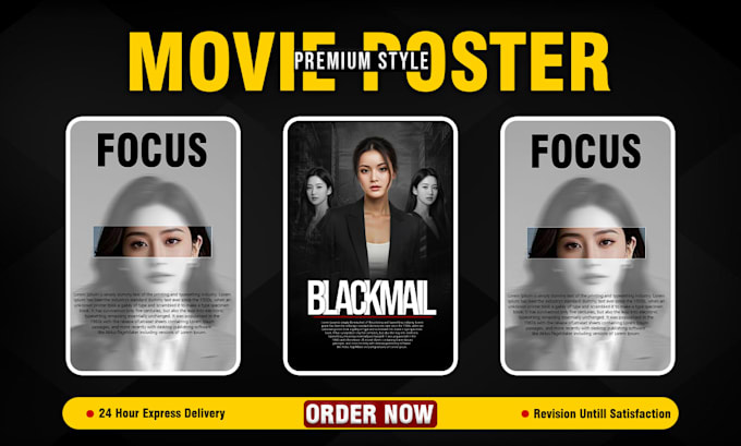 design a movie poster for short films and youtube movies