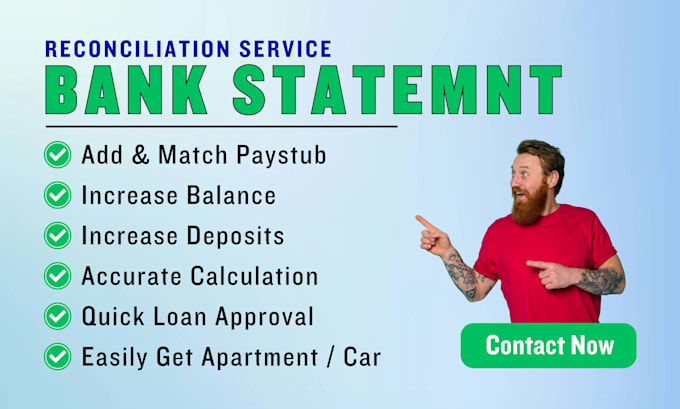 reconcile bank statement PDF to editable format