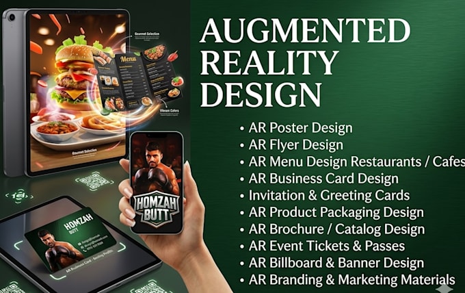 create augmented reality ar poster with qr code animation