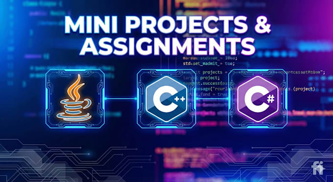 create java,cpp,c sharp mini projects and programming tasks