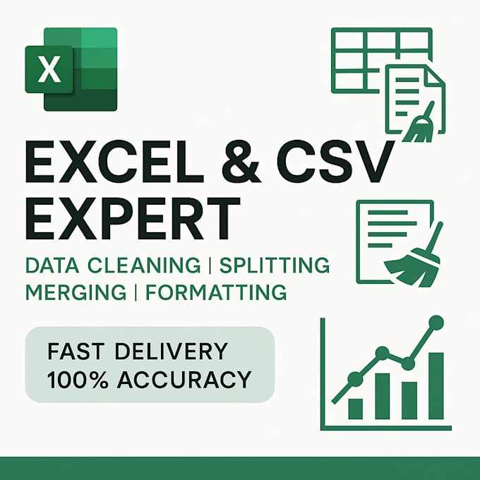 clean, organize, split, merge and format your excel or CSV data