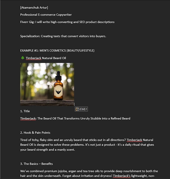 write SEO product descriptions