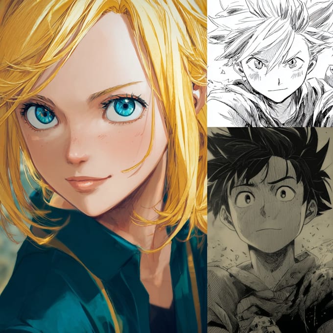 draw anime and manga art