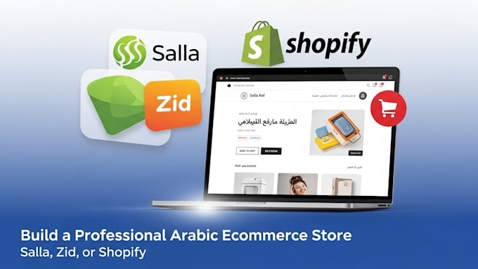 build a professional arabic ecommerce store on salla, zid