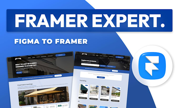 design modern framer website and convert figma to framer