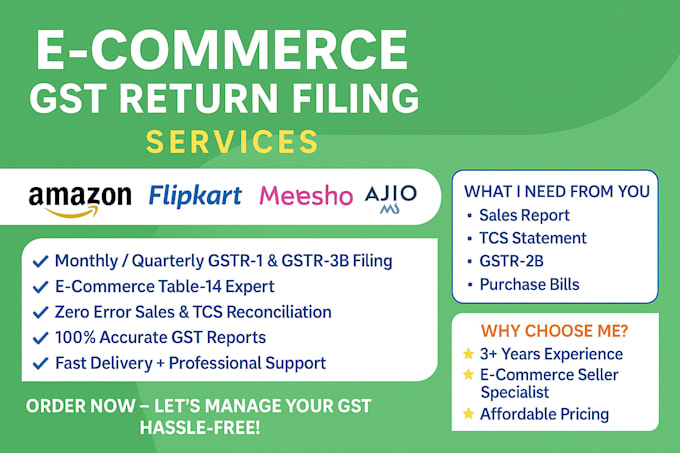 gst return filling for e commerce