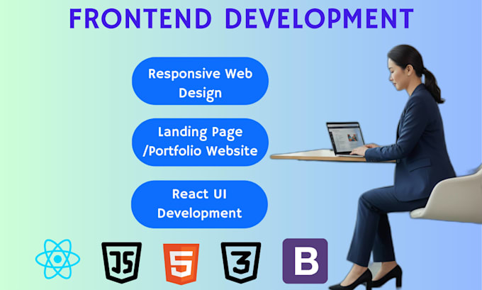 design and develop responsive react frontend UI
