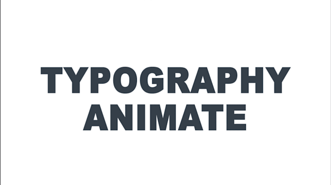 create text animation and kinetic typography for your video