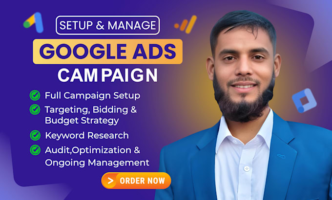 setup and optimize google search ads, dynamic search ads and display ads