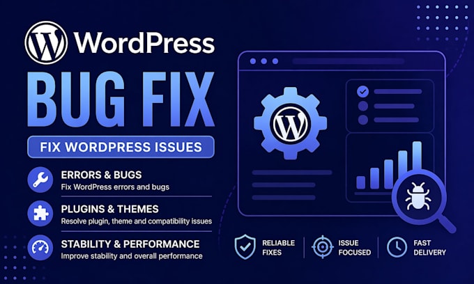 fix wordpress issues, errors, bugs, elementor, woocommerce