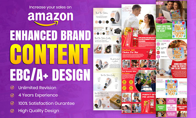 design eye catching amazon a plus content and infographics