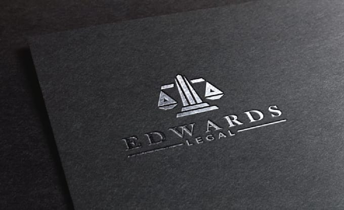 create a clean law logo