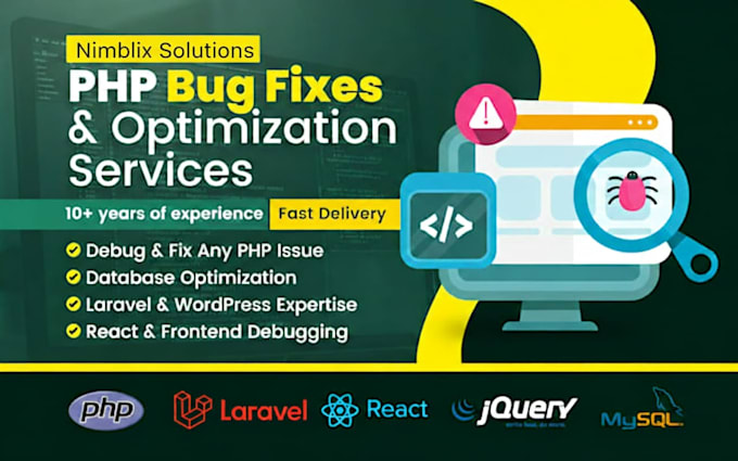 do custom website development as php laravel developer, full stack web developer