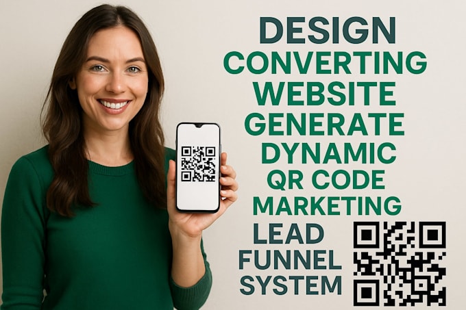 design converting website generate dynamic qr code marketing lead funnel