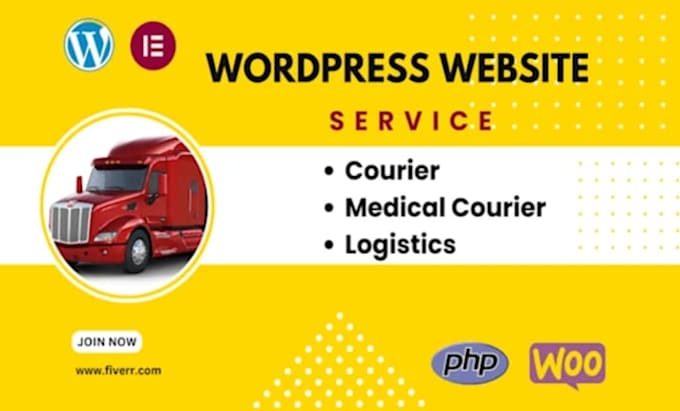 create medical courier website, medical delivery website