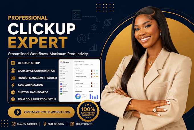 click up consultant, setup clickup project management