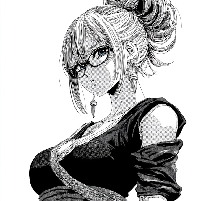 create anime and manga character illustration