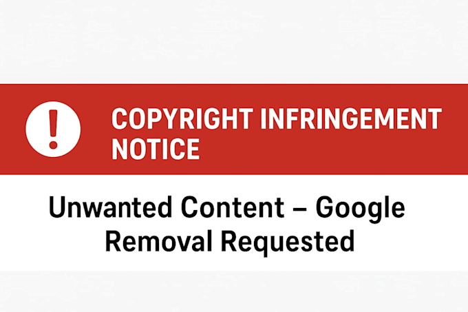 remove negative unwanted content under dmca