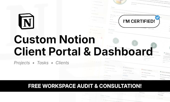create a professional notion client portal