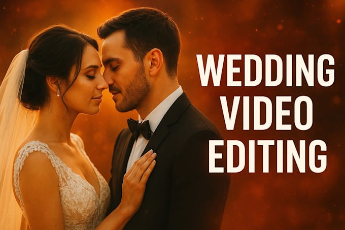 be wedding editor and do cinematic wedding video editing