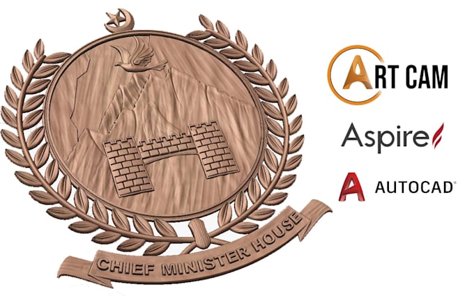 custom 2d and 3d cnc designs using artcam and aspire