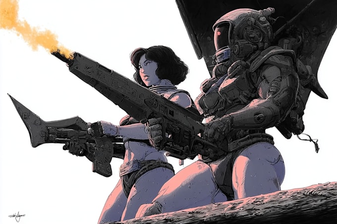 sci fi illustration and sci fi art