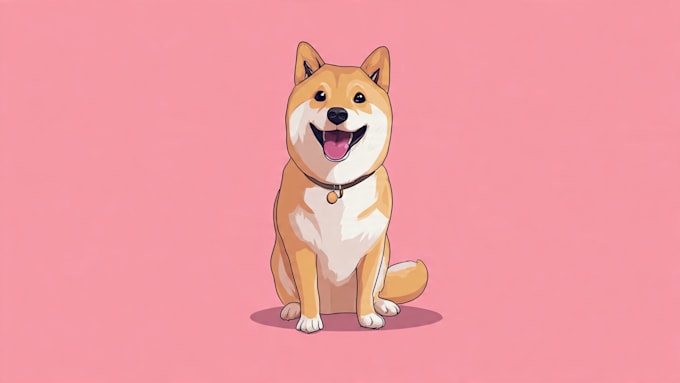 draw your pet into vector art cartoon
