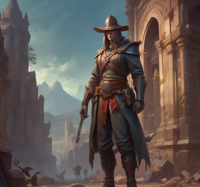 draw 2d game character or 2d game character